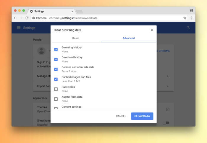 how to enable cookies on google chrome for mac